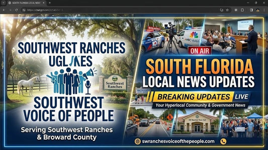 South Florida Local News Updates From Southwest Ranches Voice of People