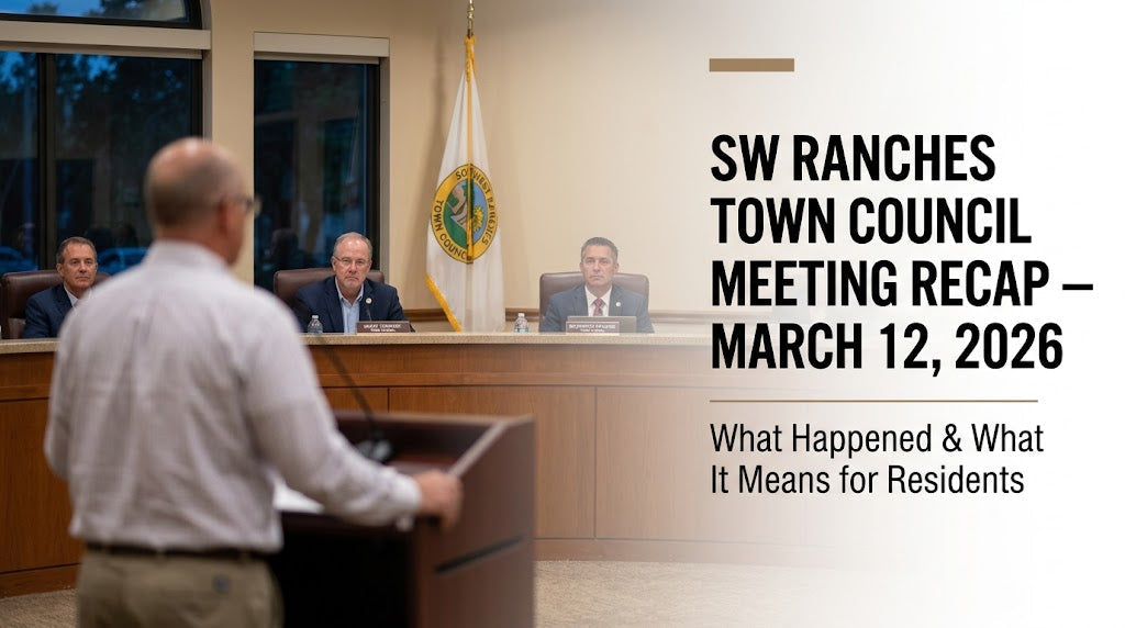 SW Ranches Town Council Meeting Recap